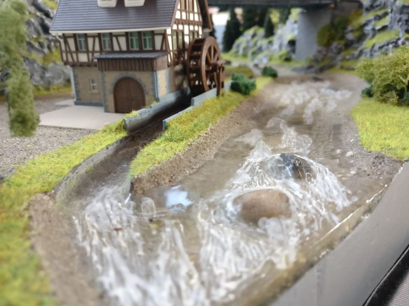 Modul Blockstelle auf der Modulanlage der Rhein-Main-Gruppe der N-Modulbahner auf der Inspiration Modellbau 2017 in Nieder-Olm in der Ludwig-Eckes-Halle.