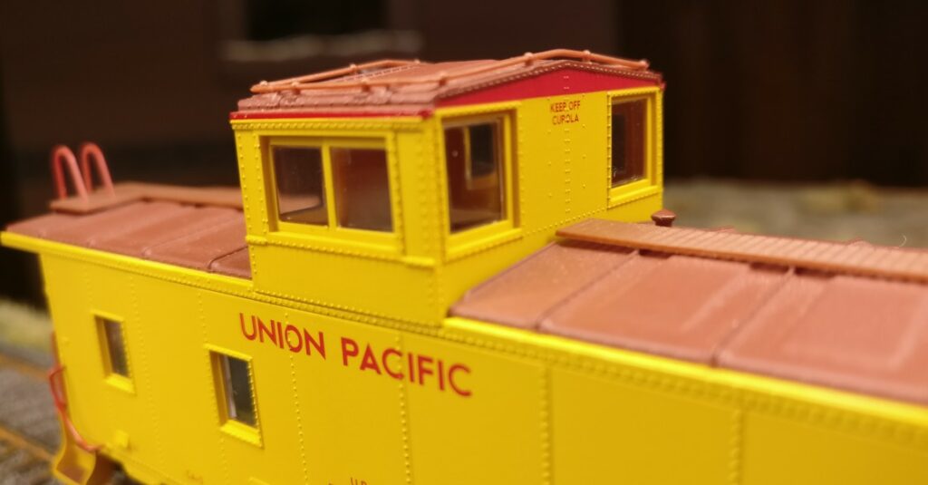 Foto der Cupola des Trix 24904 Caboose CA-3 #3721 US-Güterzug-Begleitwagen UNION PACIFIC.