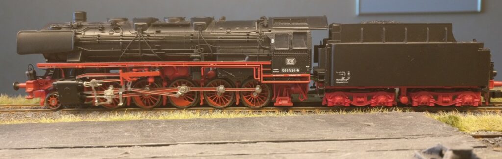 Foto der Märklin HAMO 38880, die Dampflok BR 044 534-6  der DB. Mein Vertreter der Dampflokomotiven der BR 44.