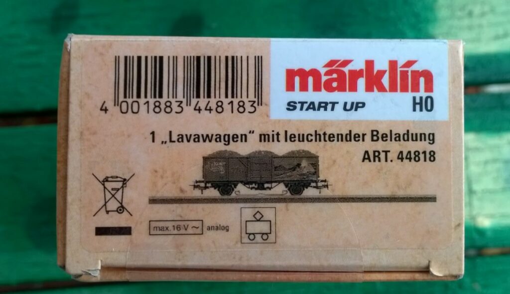 Hier isser, der Märklin 44818 Offener Güterwagen Jim Knopf Lavawagen 