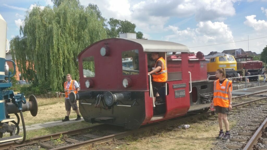 Die Einheitskleinlokomotive LG II (DRB) Ka 4862 auf dem Bundesbahn-Sommerfest am 22.06.2019 im DB-Museum in Koblenz.