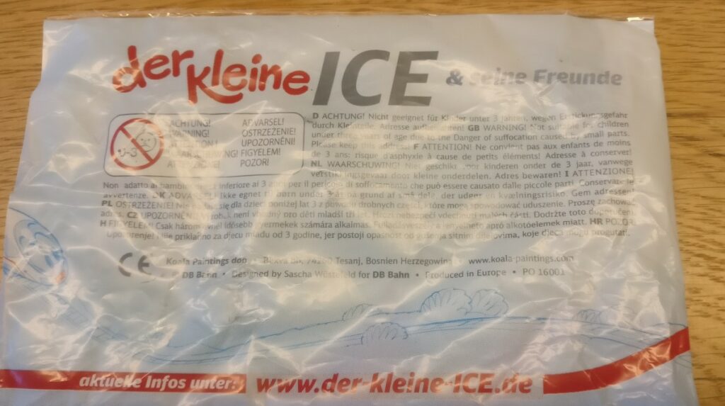 "Benni IC-Bus" aus der Serie "Der kleine ICE" der DB. 