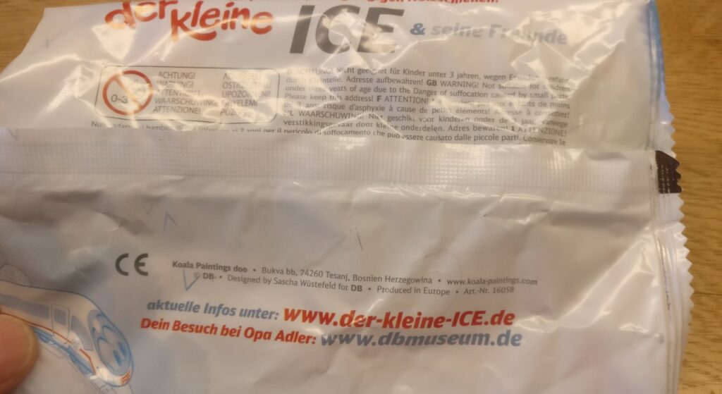 "Opa Adler" aus der Serie "Der kleine ICE" der DB.