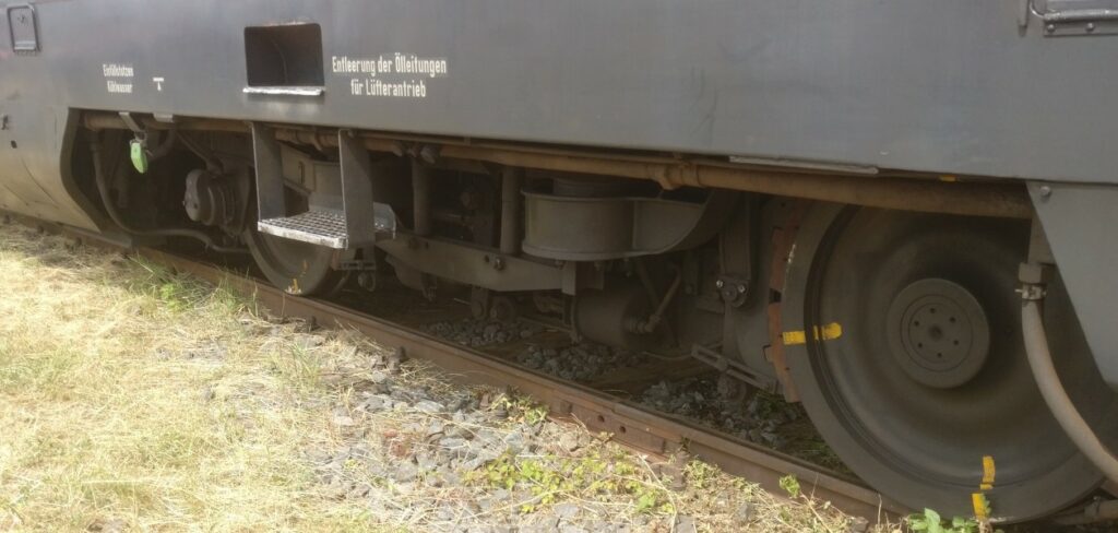 Diesellok Baureihe 220 033-5 auf dem Sommerfest der Bahn in Koblenz