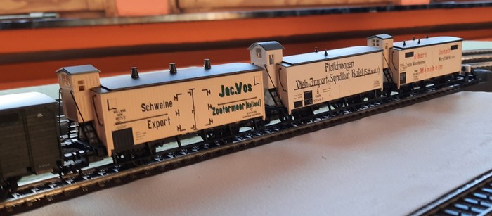 Güterwägen aus dem Set Märklin 48922  "Fleischtransport"