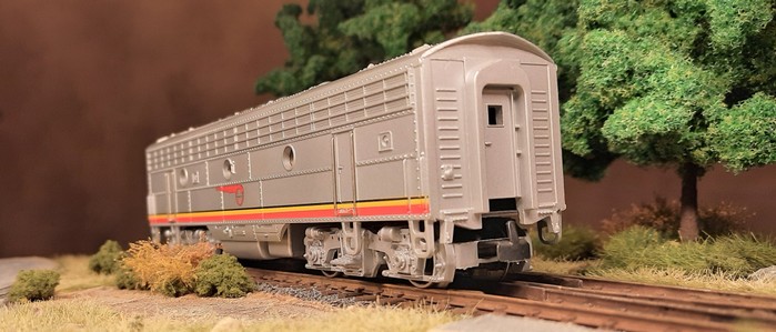 Die führerstandslose Märklin 4063 F7 "Santa Fe" B-Unit