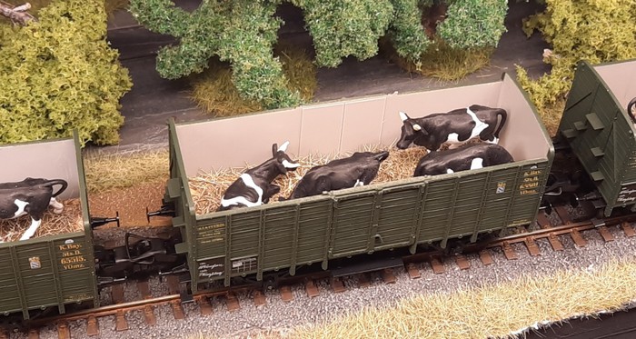 Wenn man es ganz stilecht haben will, muss man die Innenwände der Hochbordwagen noch farblich behandeln. Doncolor würde das sicher sofort tun.