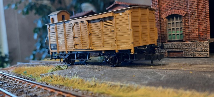 Märklin 4789 Gedeckter Güterwagen Gm Wagennummer 3547 Mit Bremserhaus, ockerfarben