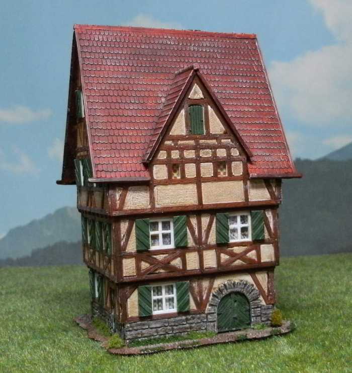 Das fertiggestellte Handwerkerhaus (WIAD 1037b). (Foto: Honischer)