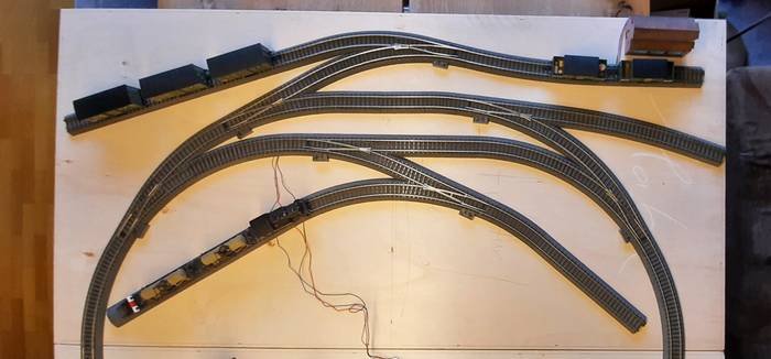 Modul 2: der zweite Bahnhof aus unseren Modellbahn.