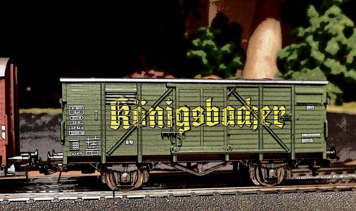 Der Roco 4301C / 46003 Bierwagen "Königsbacher"