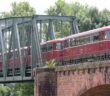 Hafenfest in Aschaffenburg am 10.07.2022: Viel zu sehen zu Wasser und auf Schiene! (Foto: Josef)